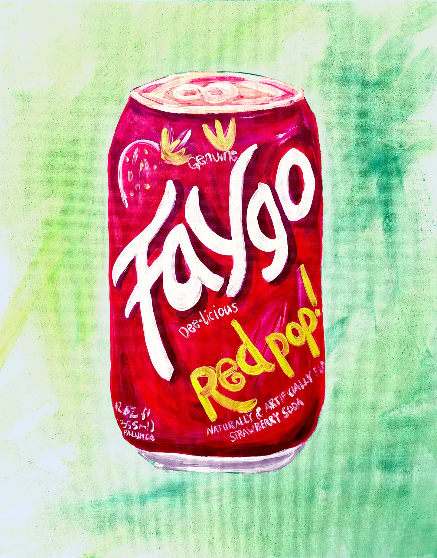 Faygo Red Pop Original Painting
