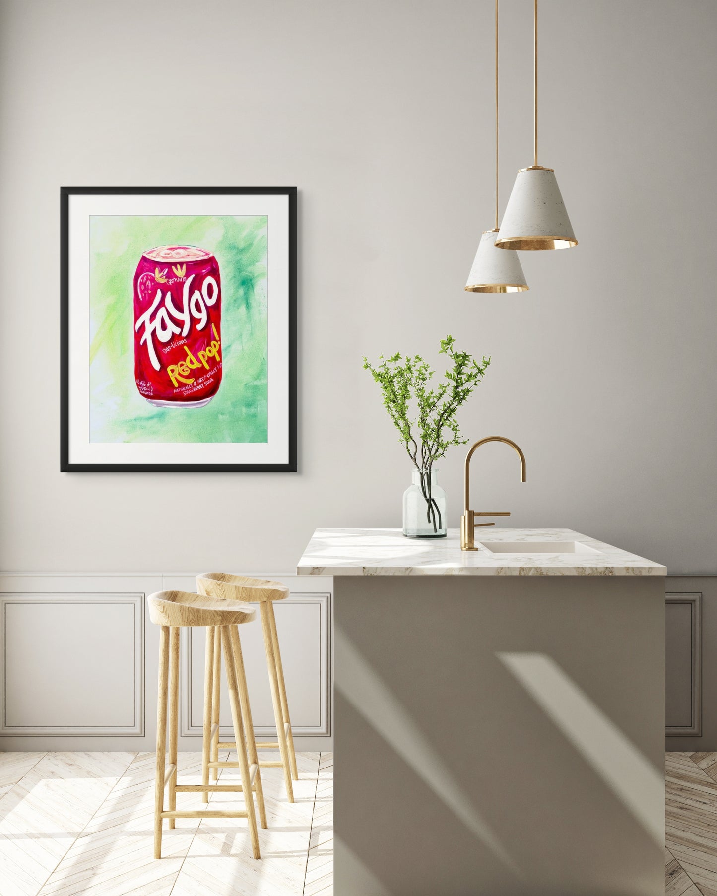 Faygo Red Pop Original Painting